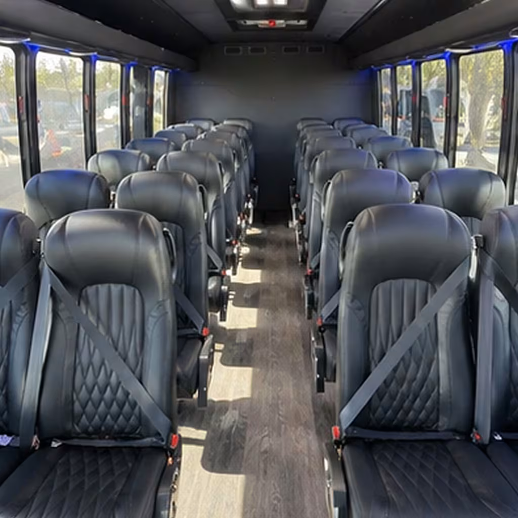 25 passenger minibus interior