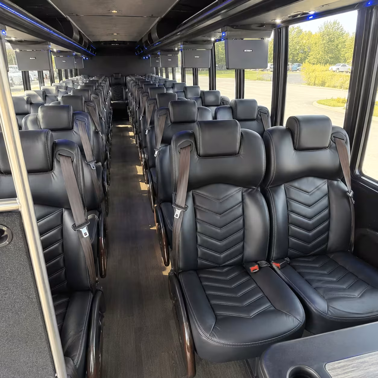 28 passenger minibus interior
