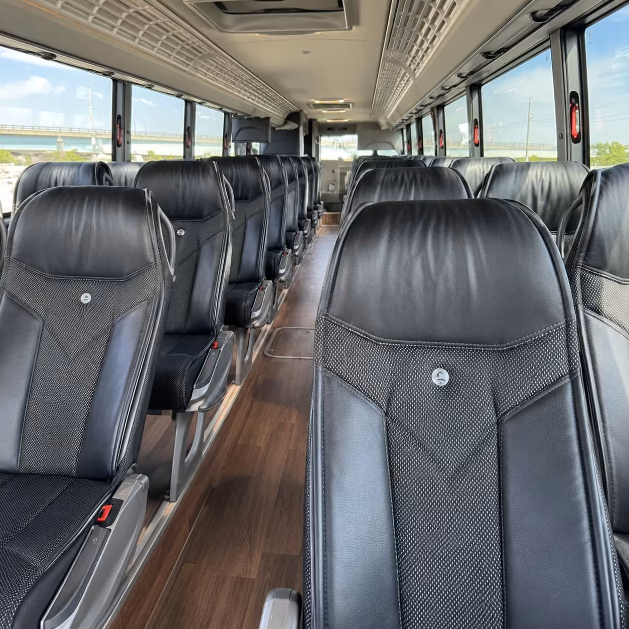 philadelphia charter bus rental inside