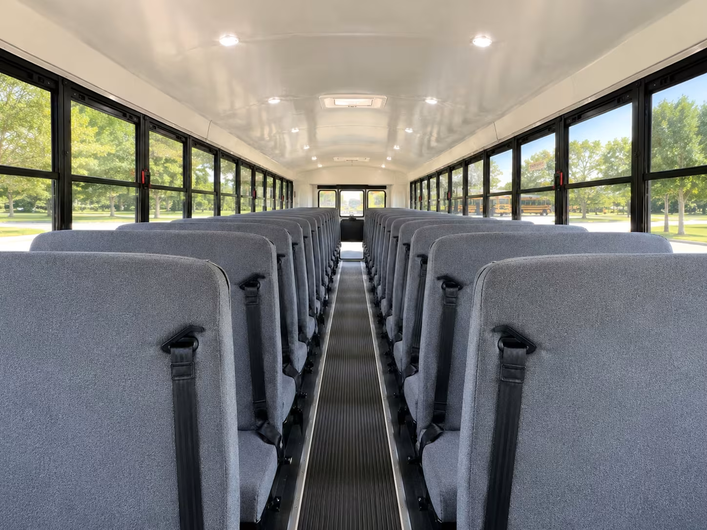 school bus inside
