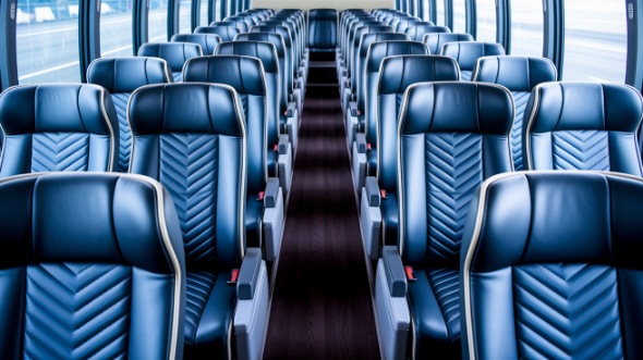 philadelphia 50 passenger charter bus inside