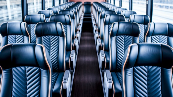 philadelphia 54 passenger charter bus inside