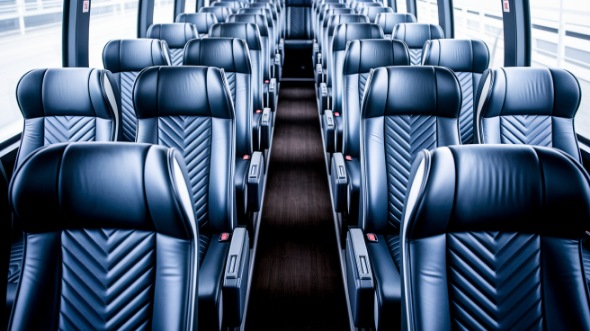 philadelphia 55 passenger charter bus inside